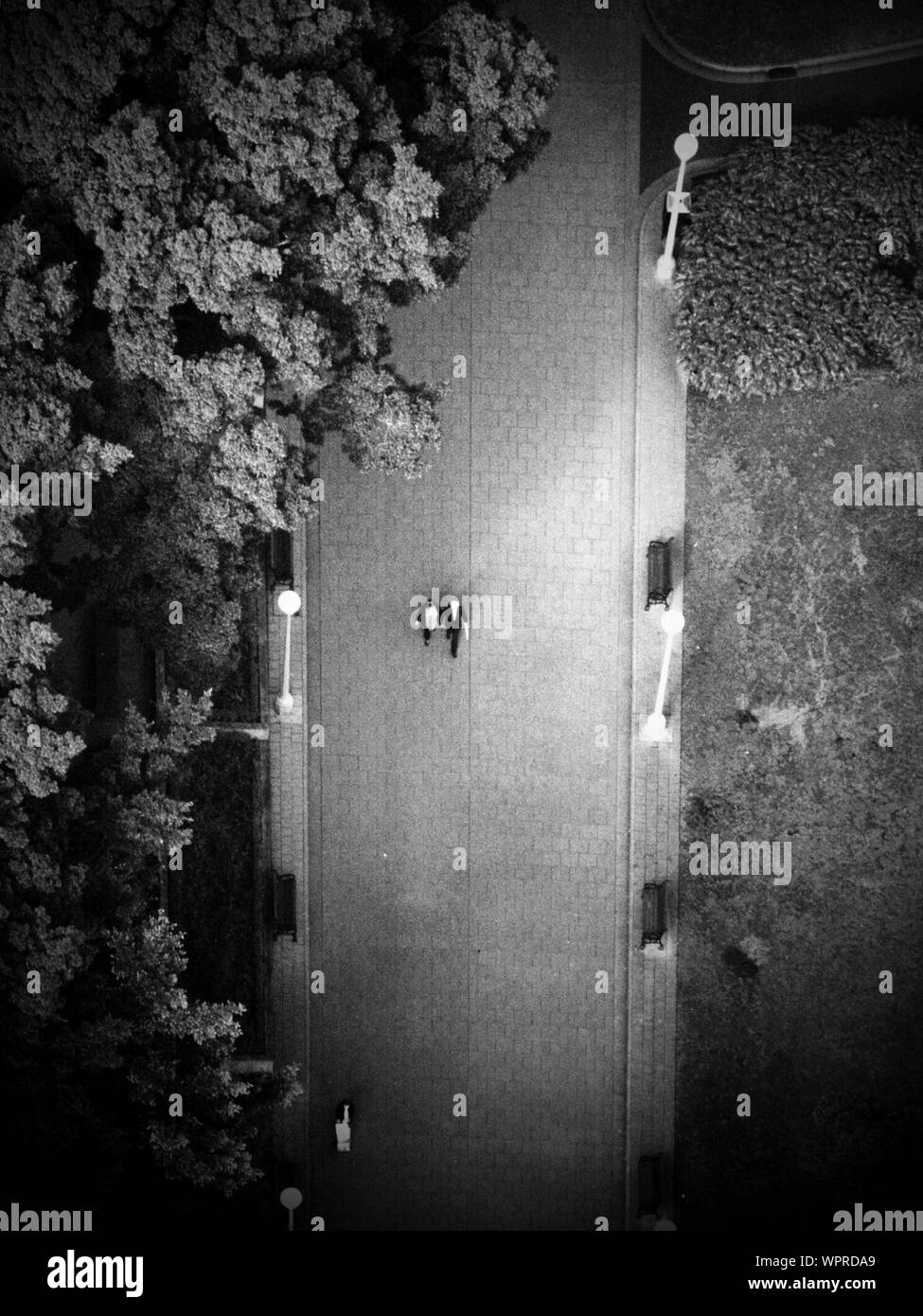 Elevated View Of Footpath Stock Photo Alamy