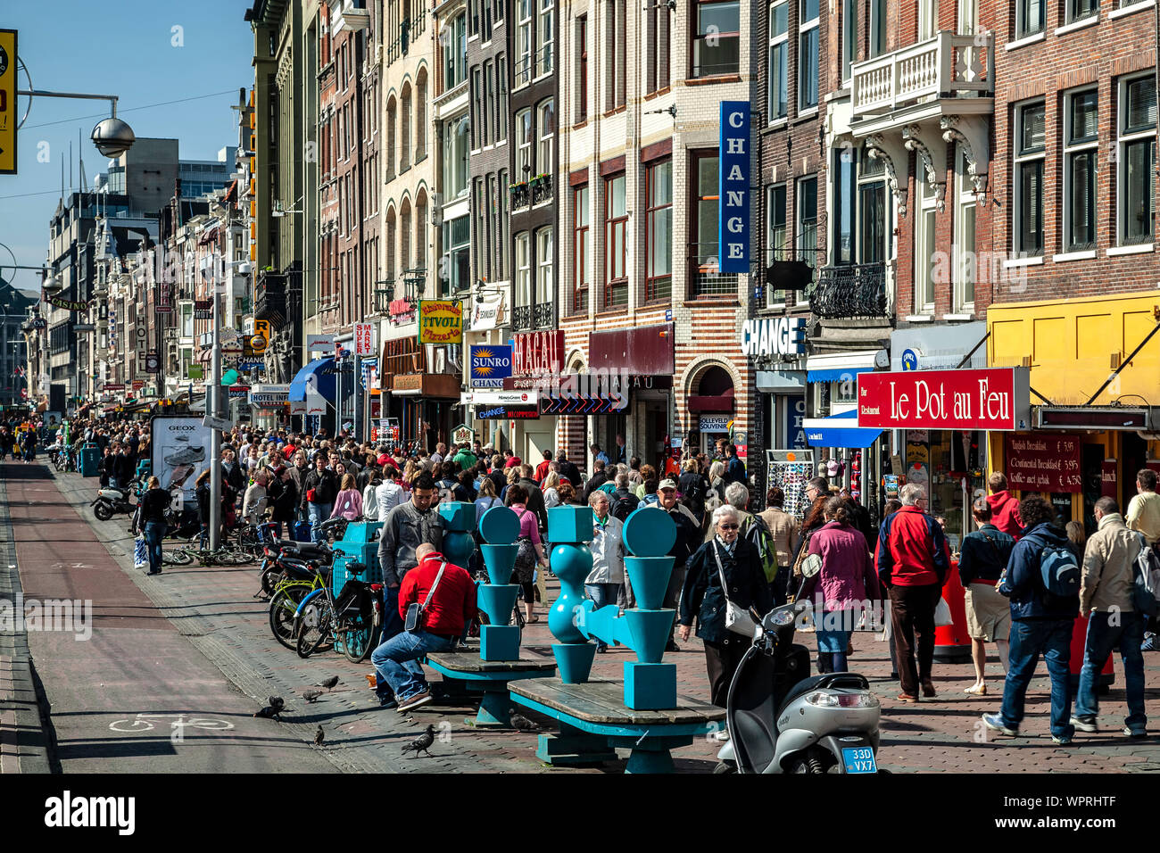 Busy street, Amsterdam, Netherlands Stock Photo - Alamy