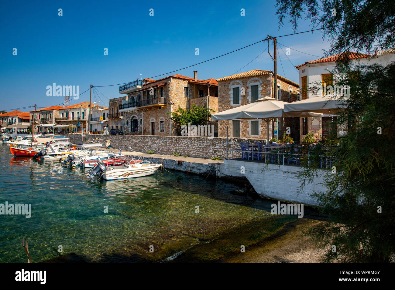 Stoupa Mani Greece Stock Photo