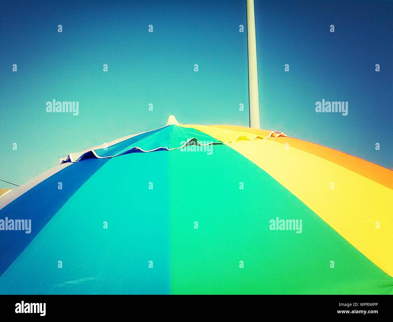 View Of Tip Of Umbrella Stock Photo Alamy