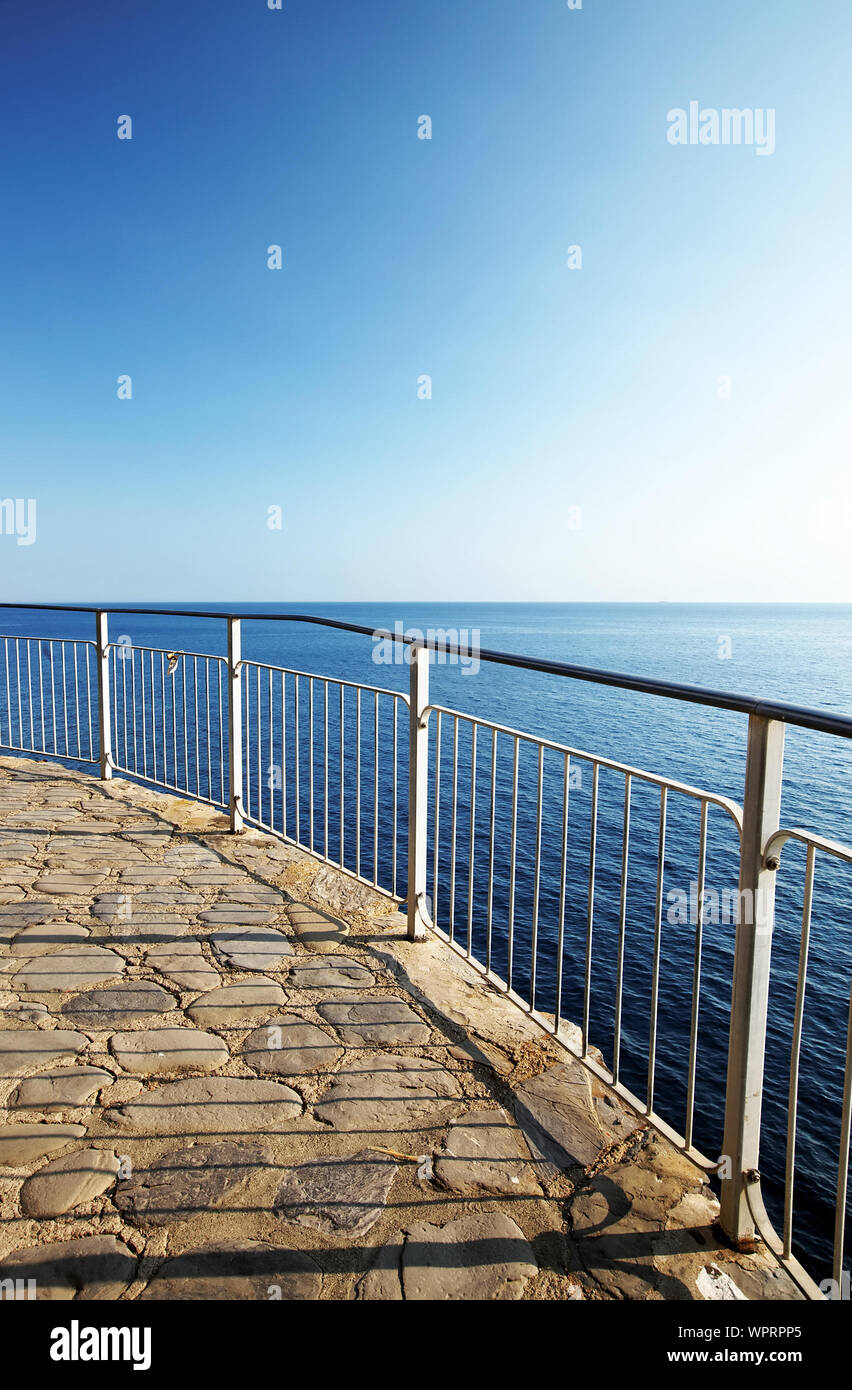 Observation Point By Sea Stock Photo