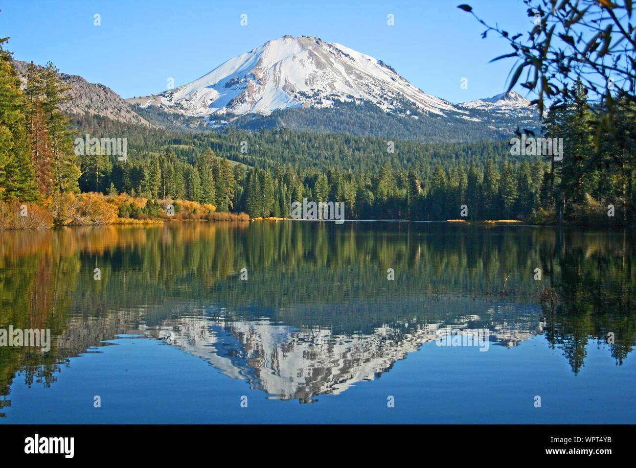 Manzanita Lake, California Stock Photo - Alamy