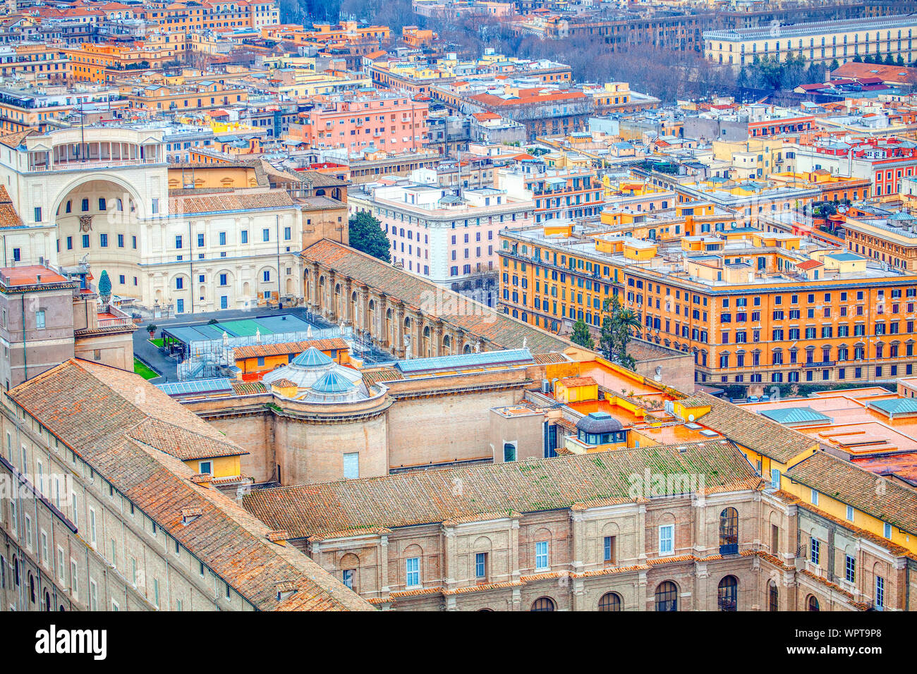Rome italy roofs view downtown hi-res stock photography and images - Alamy