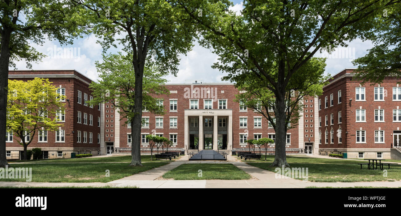Main Hall, the administration building at West Liberty University, a