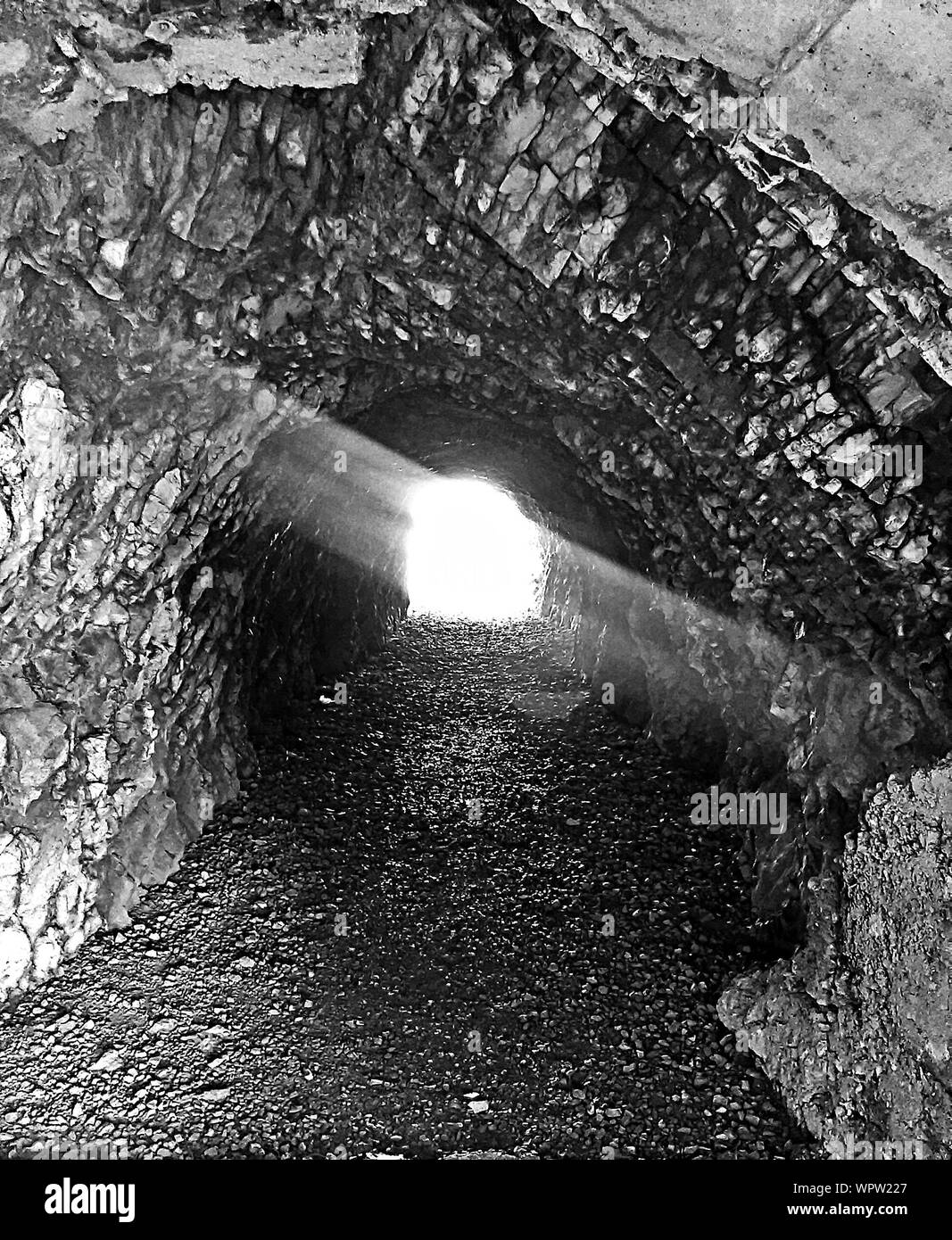 Tunnel In Cave Stock Photo Alamy