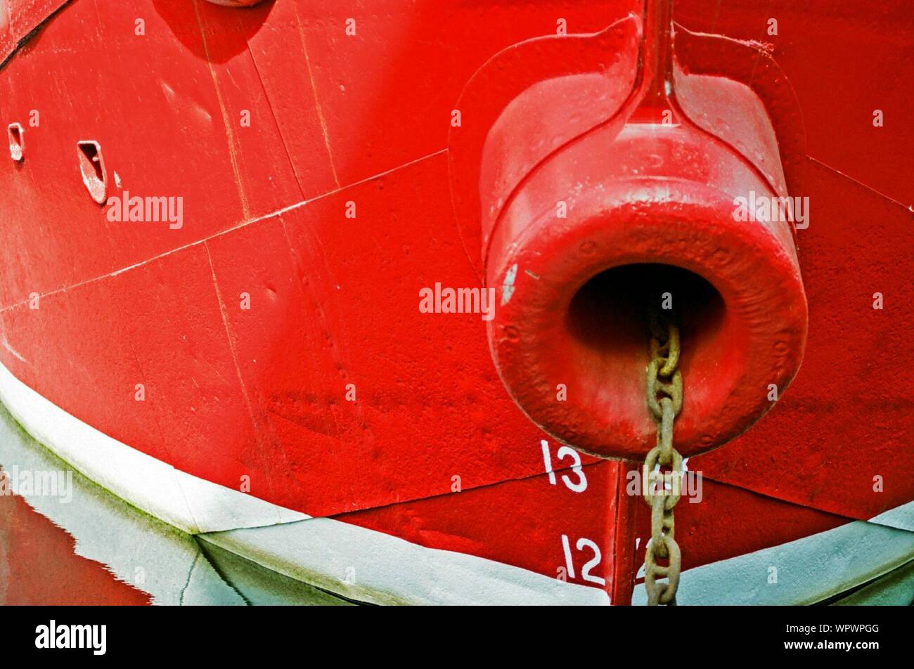 Detail Of Red Boat Stock Photo