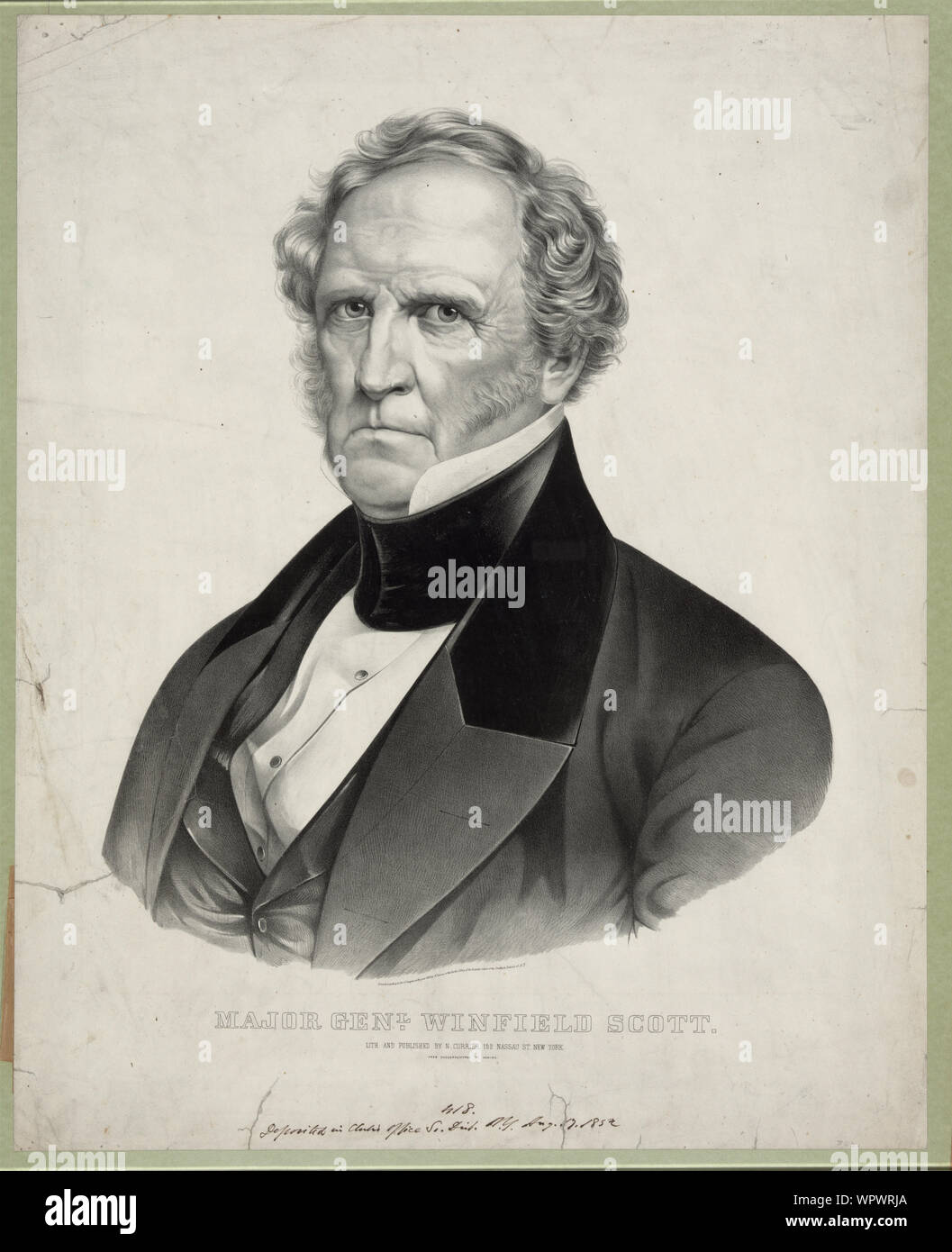 Major Genl. Winfield Scott Stock Photo Alamy