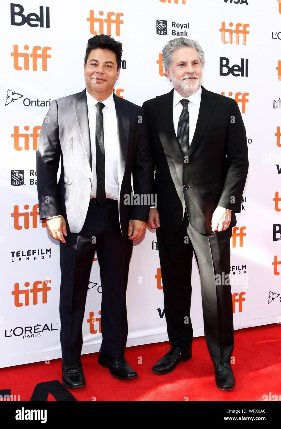 Toronto, ON. 9th Sep, 2019. Lawrence Grey (Producer), Gregory Jacobs (Producer) at arrivals for THE LAUNDROMAT Premiere at Toronto International Film Festival 2019, VISA Screening Room, Toronto, ON September 9, 2019. Credit: JA/Everett Collection/Alamy Live News Stock Photo