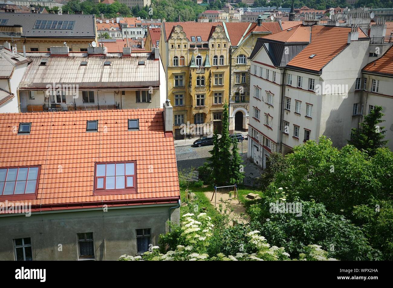 Old buildings in town hi-res stock photography and images - Alamy