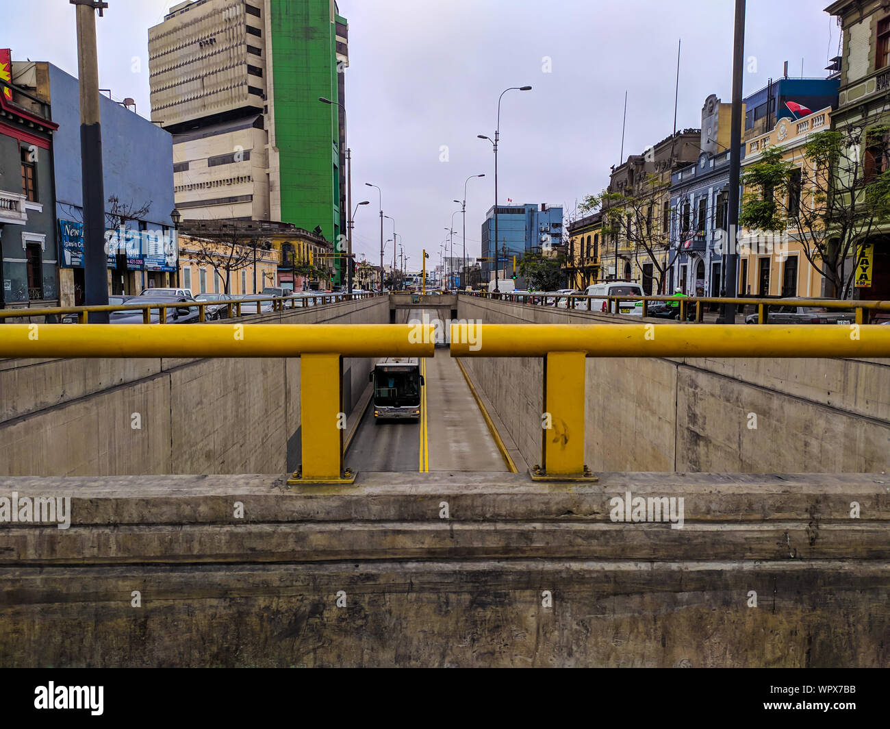 PNP Policia Nacional del Peru Headquarters in the old center of Lima Stock Photo