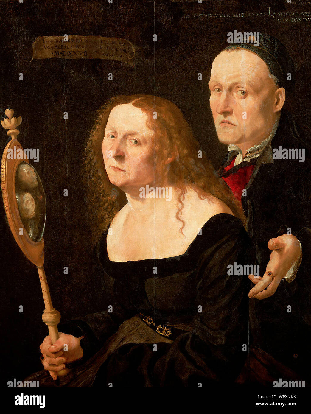 Portrait of the painter Hans Burgkmair and his wife Anna - Lukas Furtenagel Stock Photo