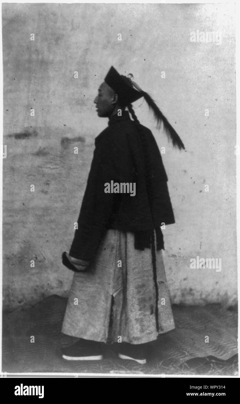 Mandarins Summary Photograph shows a Chinese mandarin (government official), fulllength