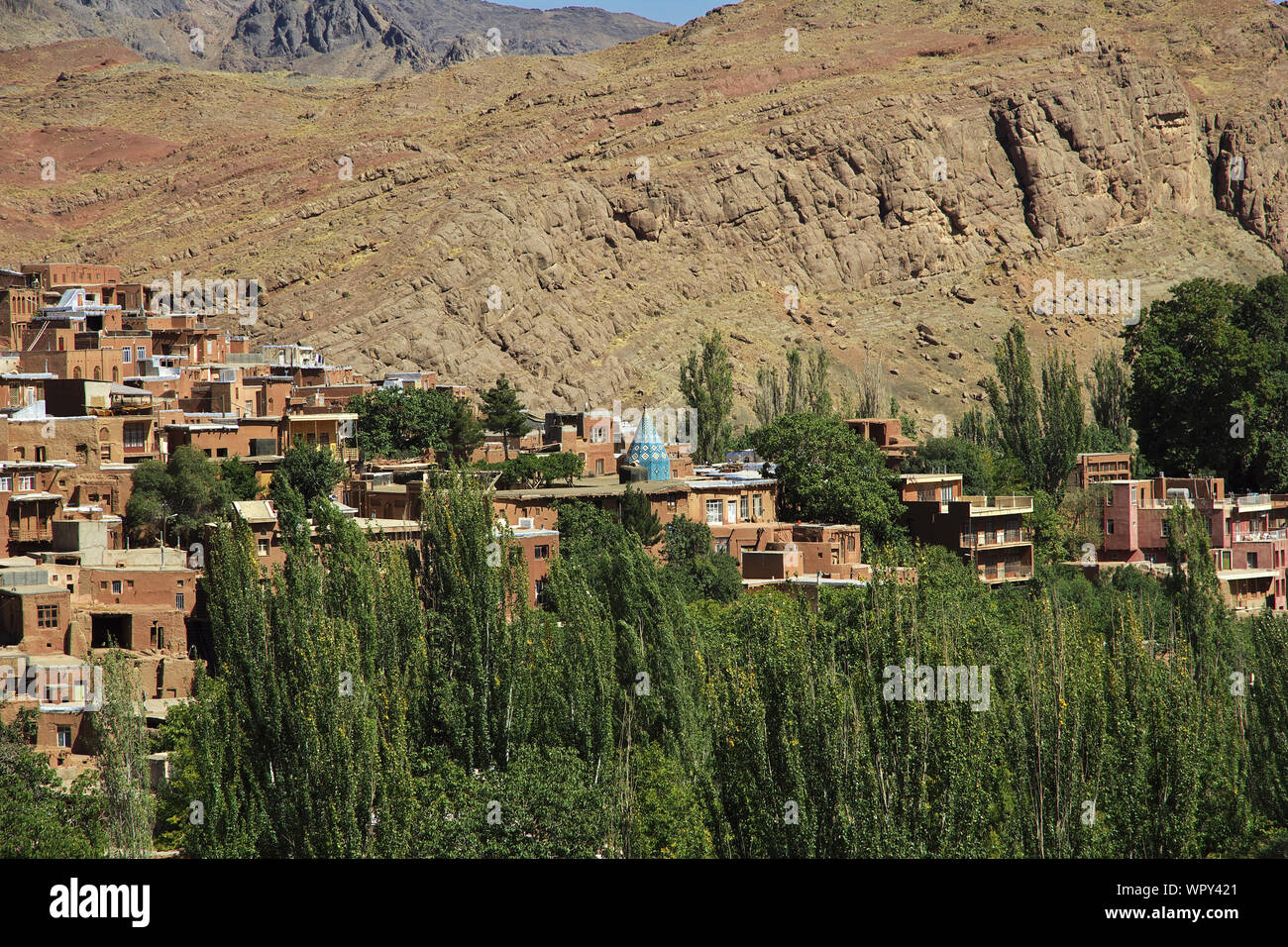 Abyaneh / Iran - 05 Oct 2012: Old Abyaneh village in Iran Stock Photo