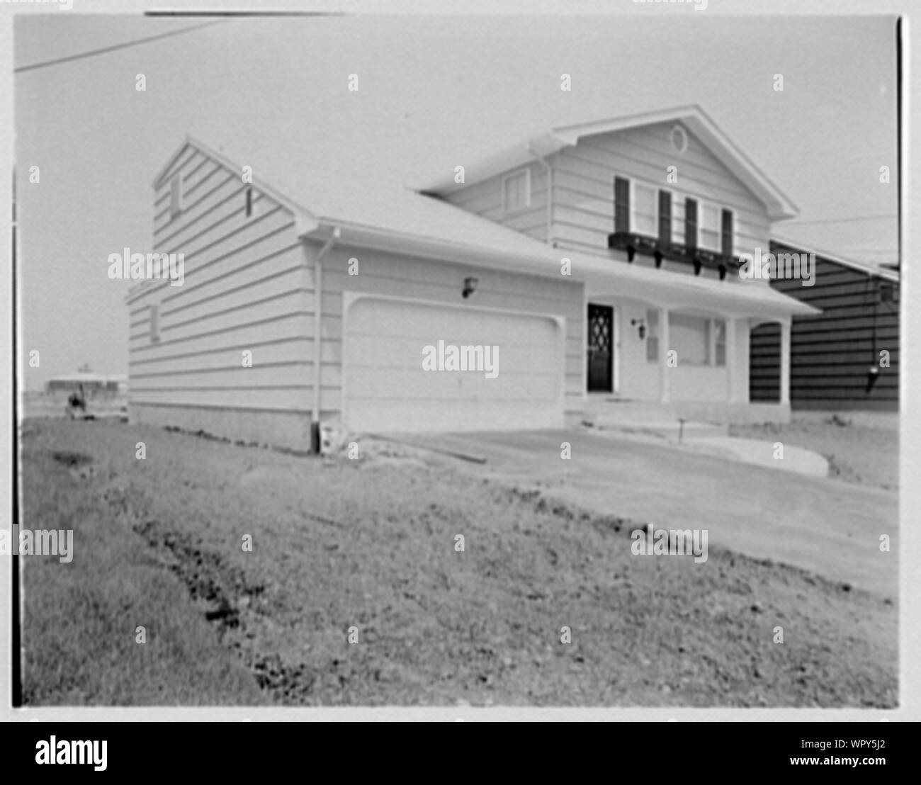 Mann Residence On Fordham Lane Woodmere Long Island Stock Photo