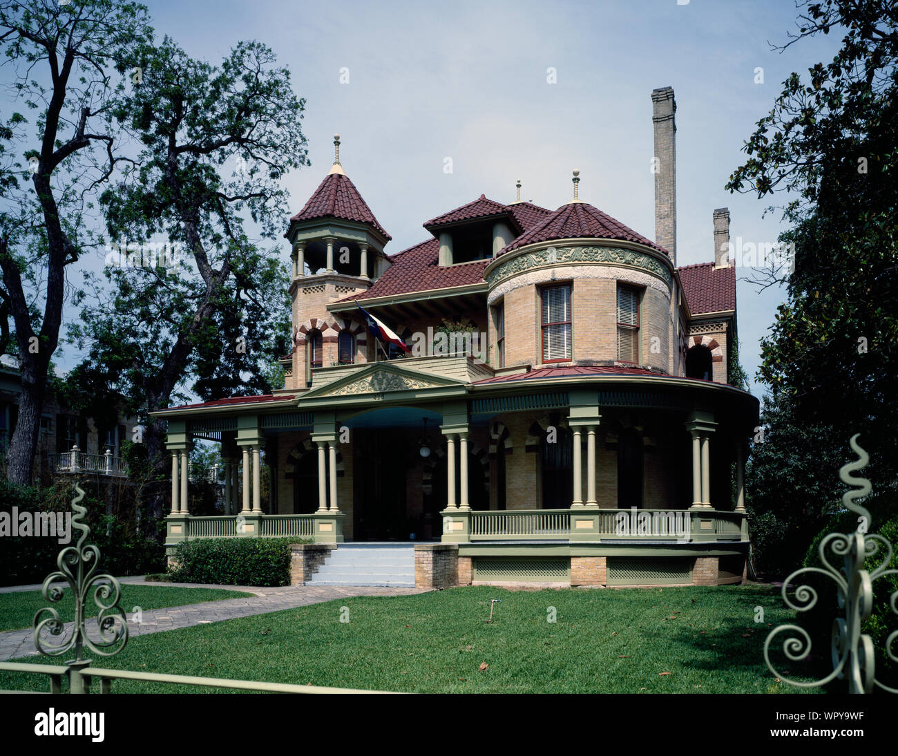 Mansion in the King William Historic District, San Antonio, Texas Stock ...