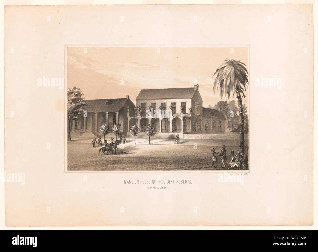 Mansionhouse of President Roberts, Monrovia, Liberia Stock Photo Alamy