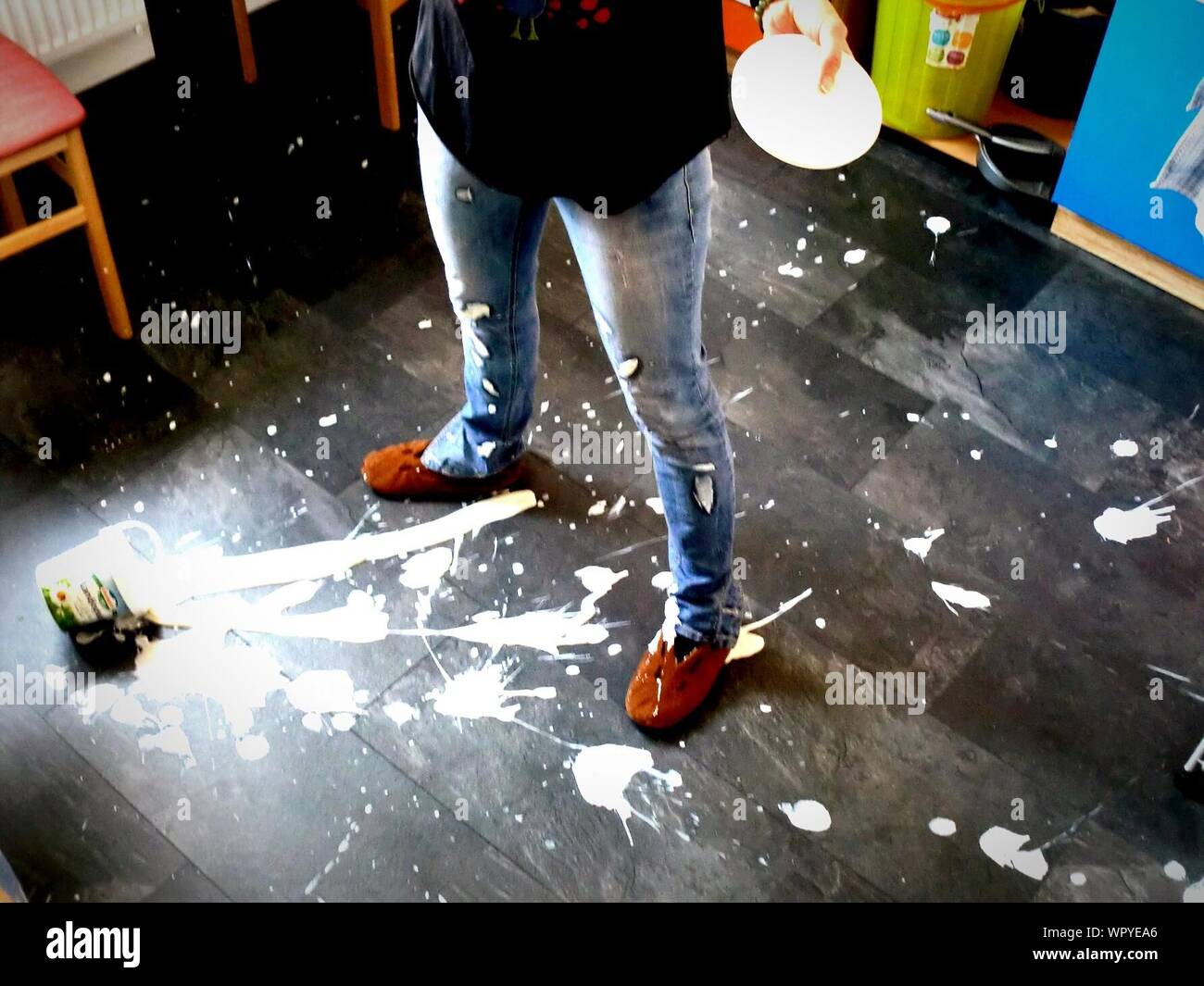 Spilled Paint Can High Resolution Stock Photography and Images Alamy
