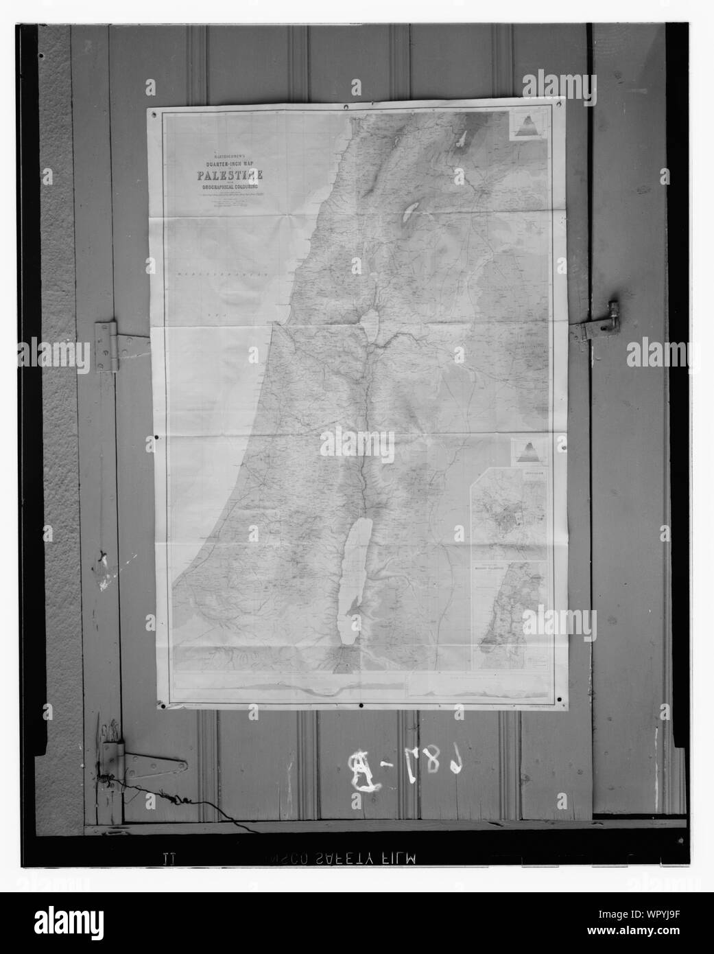 Maps, plans, restorations, etc. Map of Palestine Stock Photo - Alamy