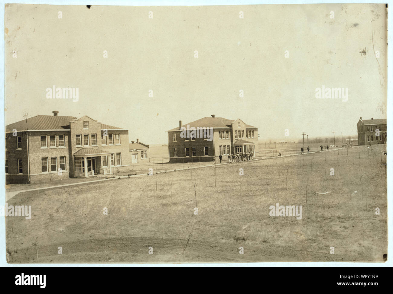 Marching To Dinner From Honor Cottage And Another Dormitory At