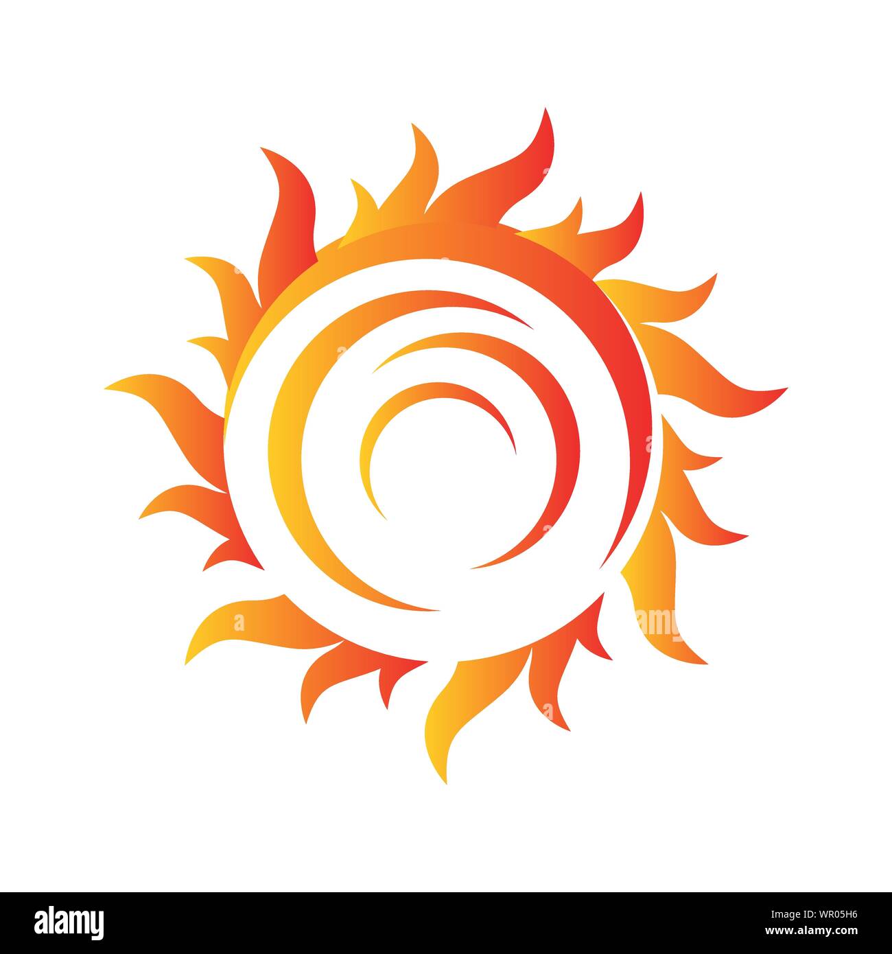 Sunburst Yellow Sun vector icon logo illustrations Stock Vector Image