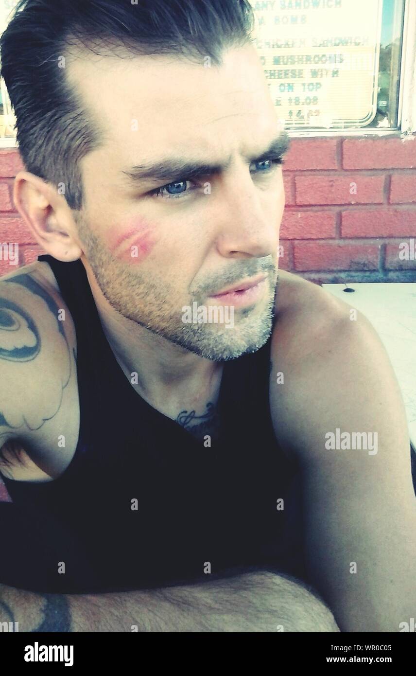 Lipstick kiss cheeks hires stock photography and images Alamy