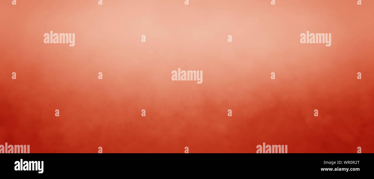 Elegant dark and light red orange background with white and peach hazy top  border and dark orange grunge texture bottom border Stock Photo - Alamy