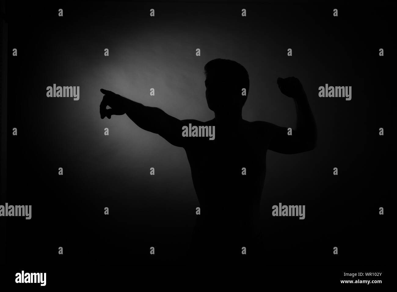 Black man pointing hi-res stock photography and images - Alamy