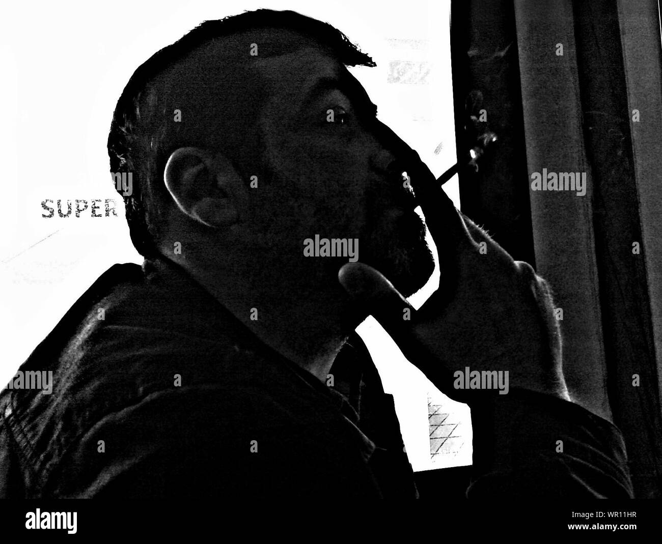 Cigarette Smoke Window High Resolution Stock Photography and Images Alamy