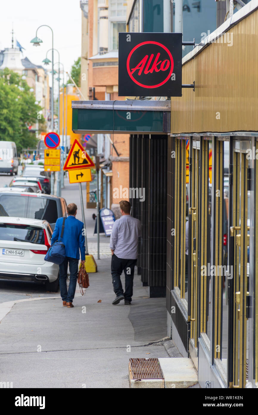 Alko the alcoholic beverages monopoly company shop in Helsinki Finland ...