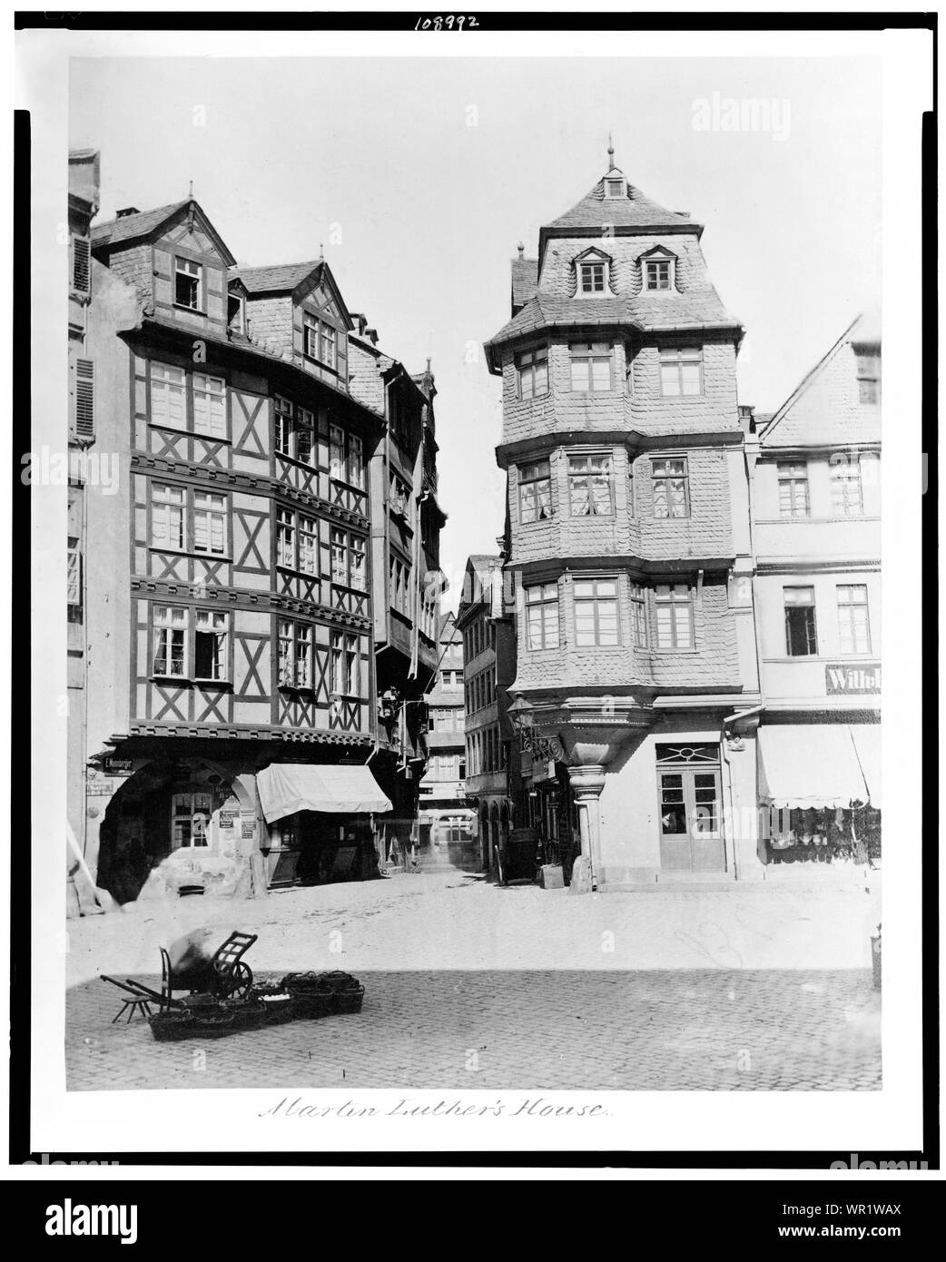 Martin luther reformation wittenberg Black and White Stock Photos ...