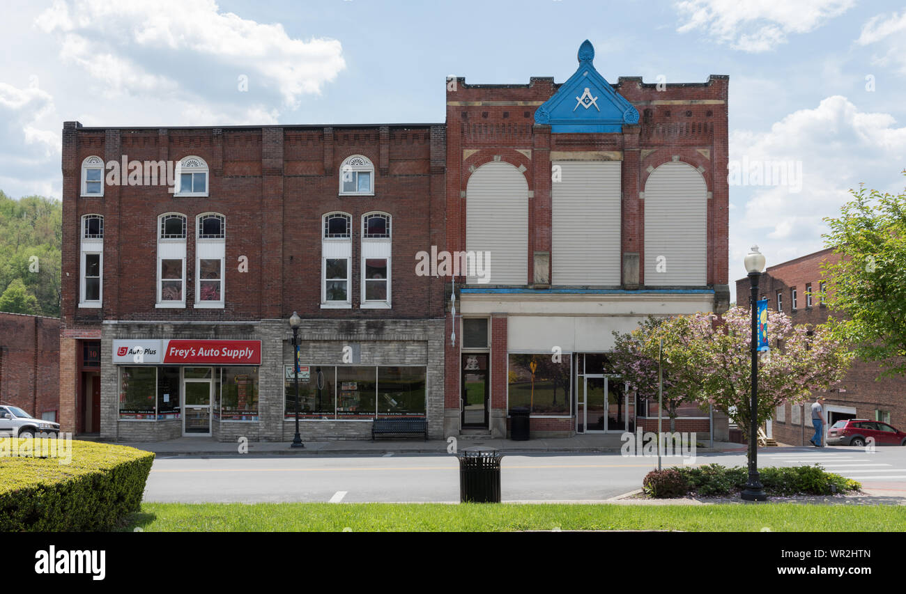Masonic Hall in Grafton, West Virginia Stock Photo Alamy