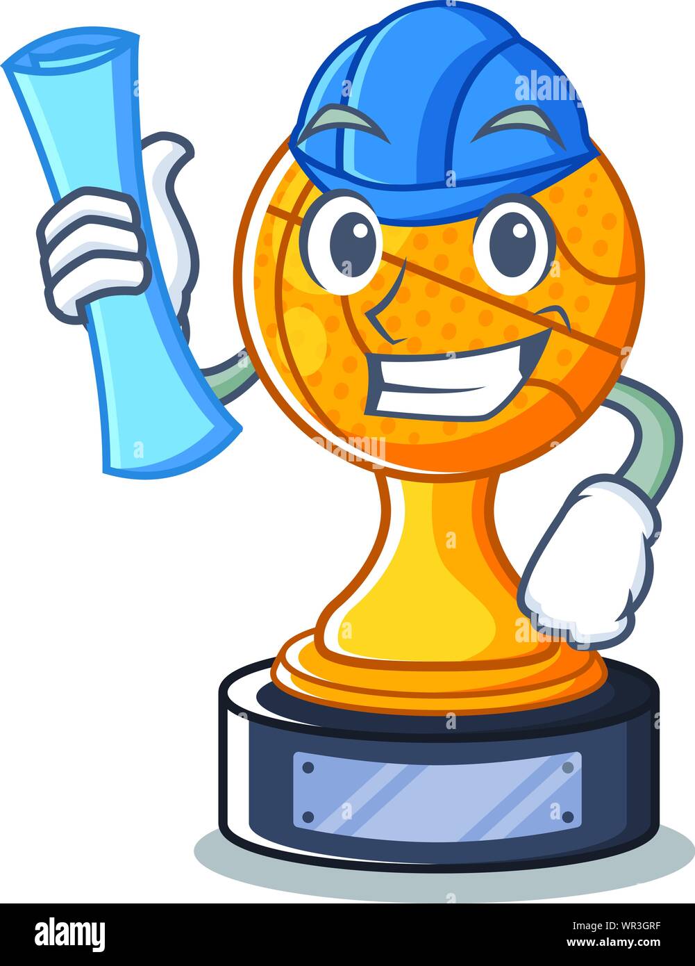 Basketball Trophy Cartoon