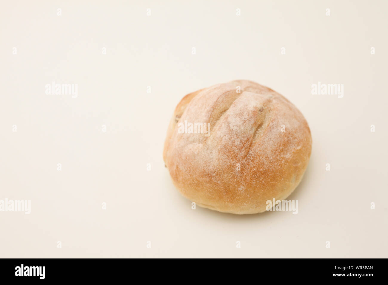 french rye bread closeup isolated on white background Stock Photo - Alamy