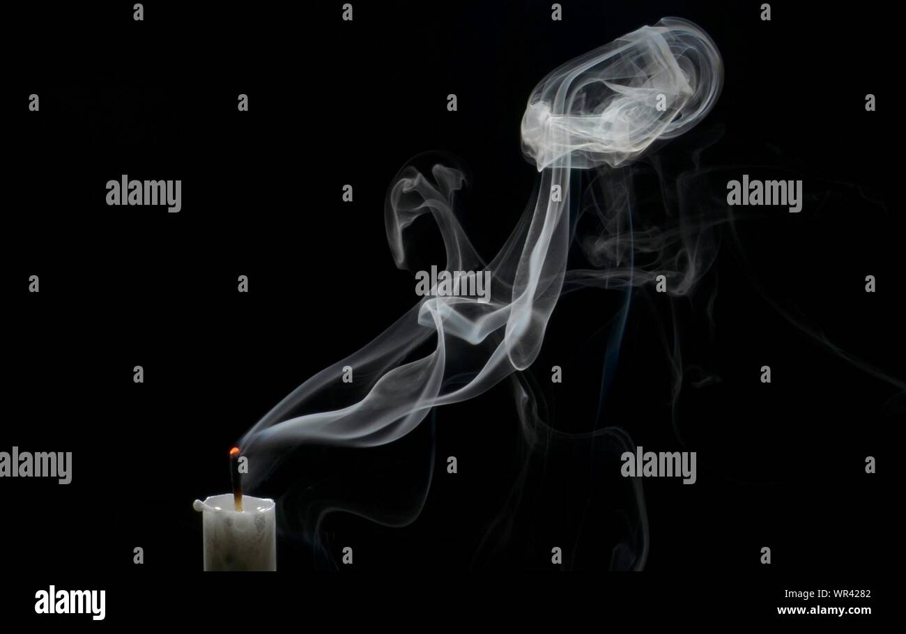 Candle smoke black background hires stock photography and images Alamy