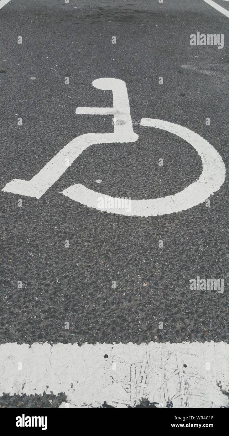 Disabled Road Marking High Resolution Stock Photography and Images - Alamy