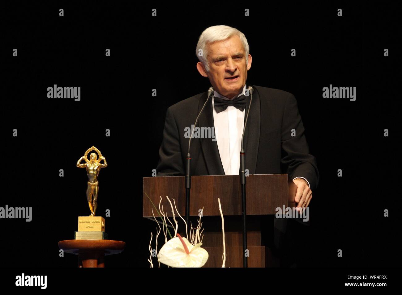 Business Center Club gala. 16 01 2010 Warsaw, Poland. Pictured: Jerzy Buzek Stock Photo