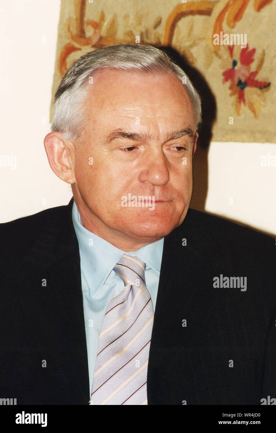 Pictured Leszek Miller Stock Photo Alamy