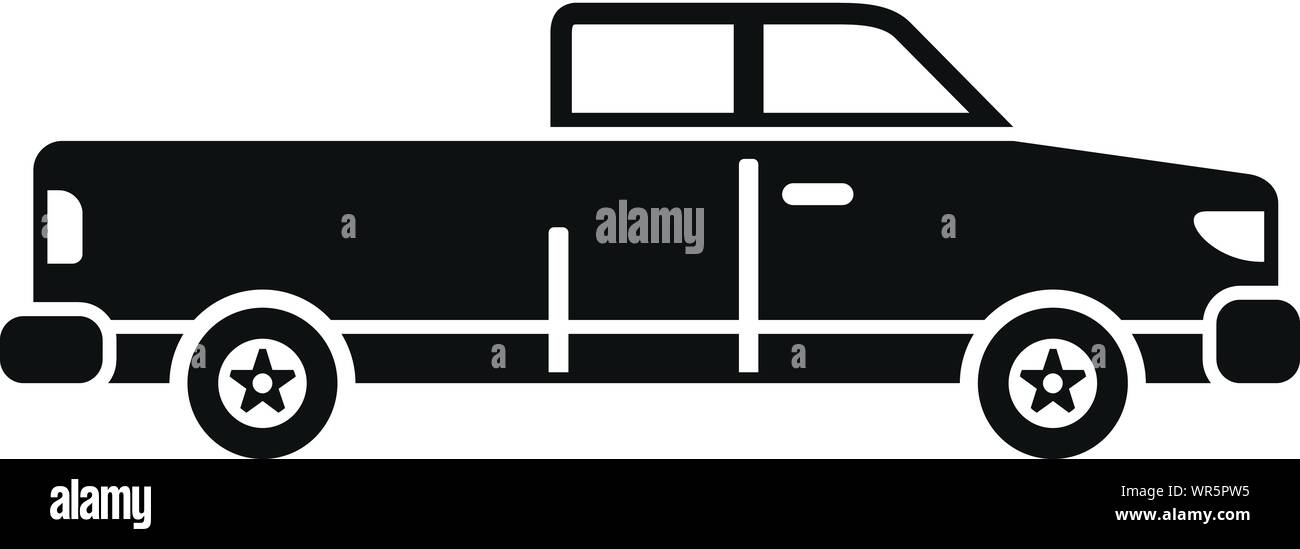 American pickup icon. Simple illustration of american pickup vector ...