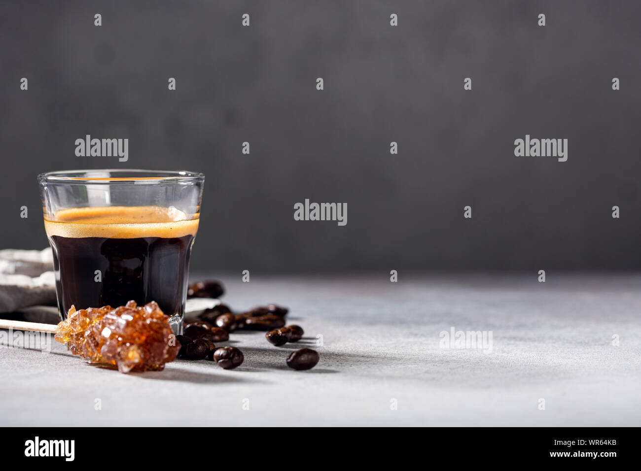 Coffee in glass cup Stock Photo Alamy