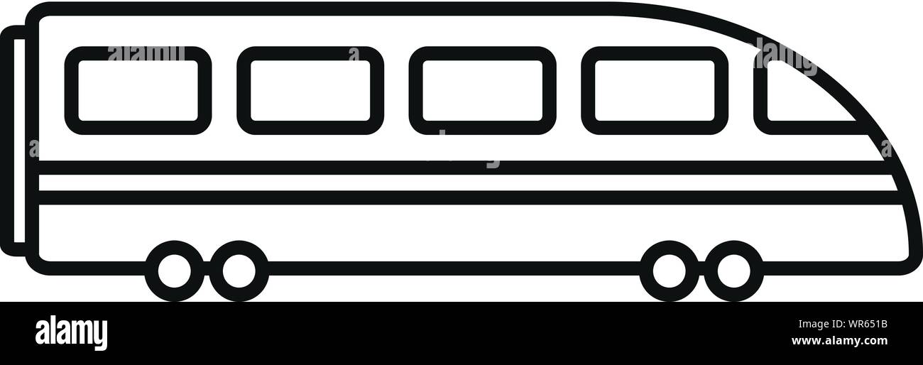 Speed train icon. Outline speed train vector icon for web design ...