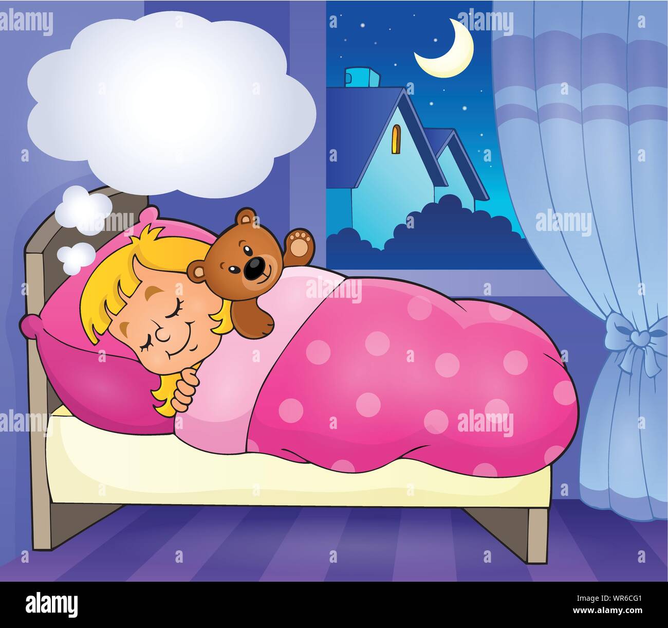 Sleeping child theme image 3 Stock Vector Image & Art - Alamy