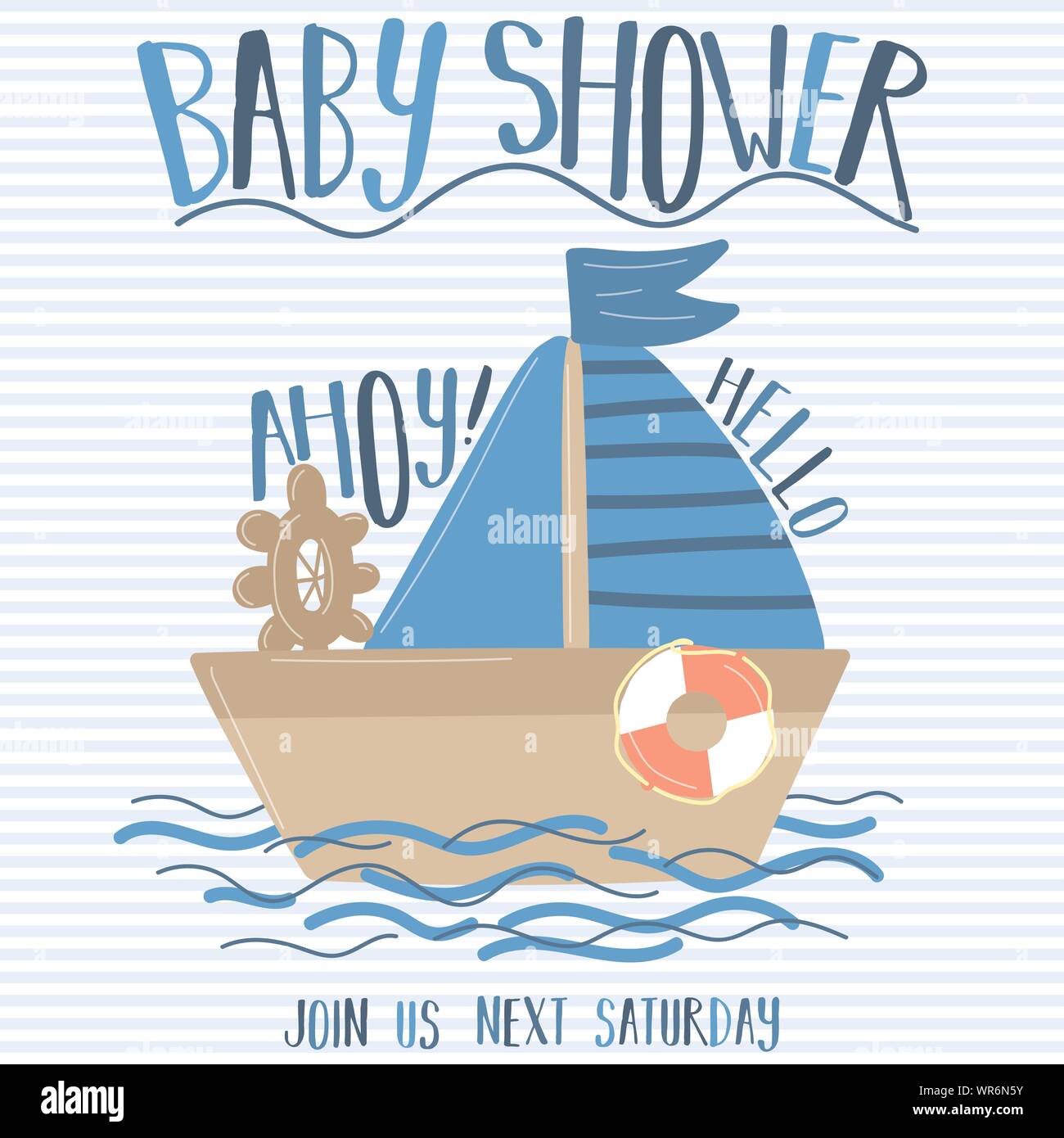 viking baby shower invitations