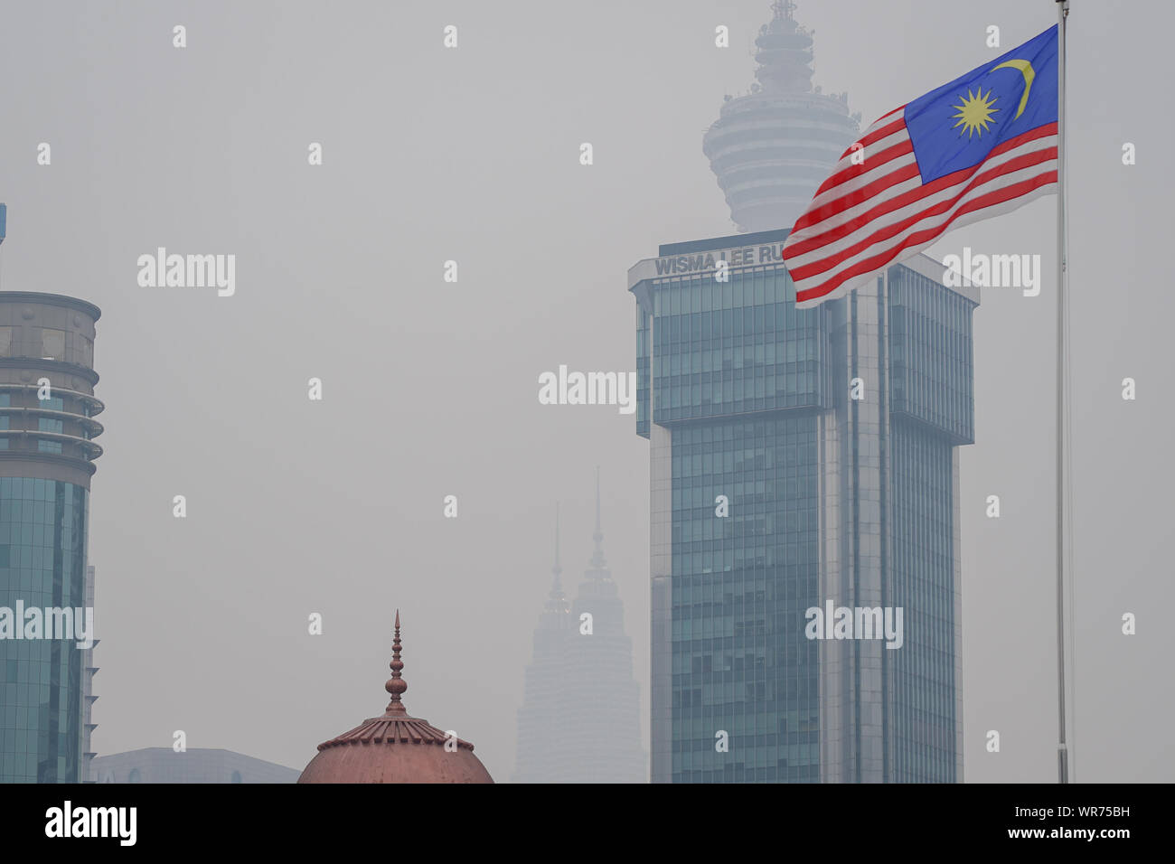 Kuala Lumpur Malaysia 10th Sep 2019 Buildings Are Shrouded In Haze In Kuala Lumpur Malaysia Sept
