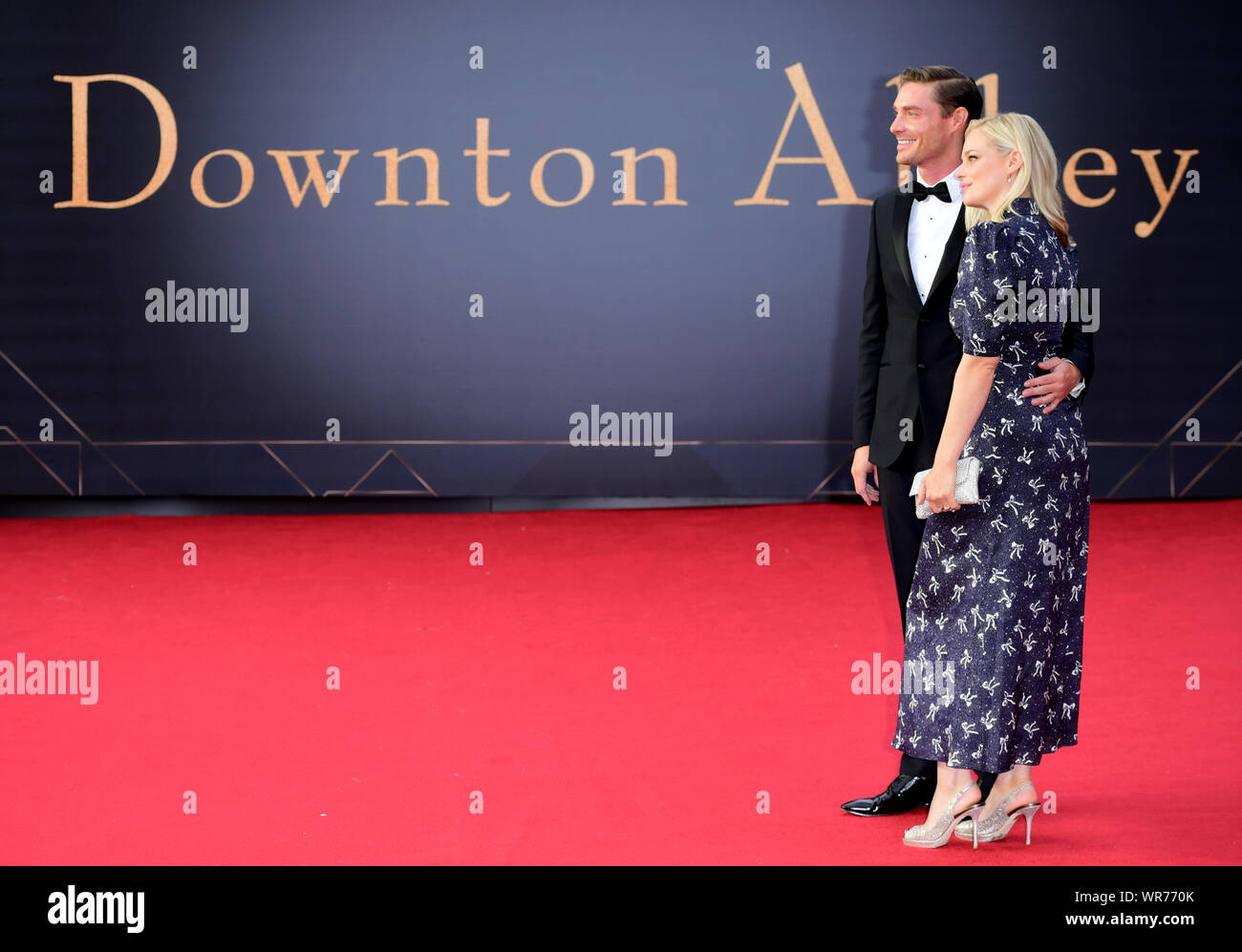 Max Brown and Annabelle Horsey attending the world premiere of Downton