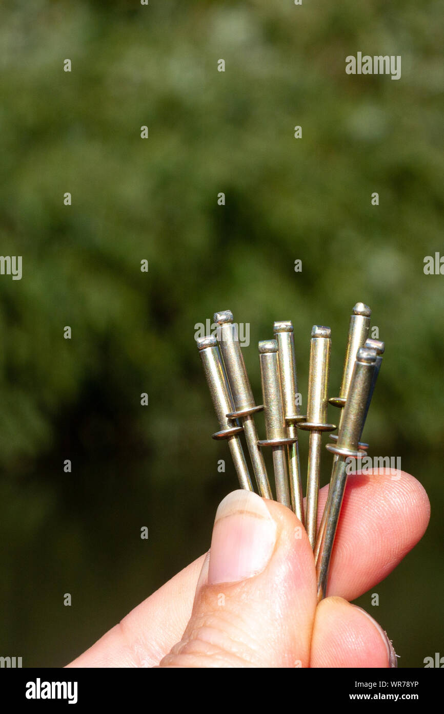 Shiny rivets hi-res stock photography and images - Alamy