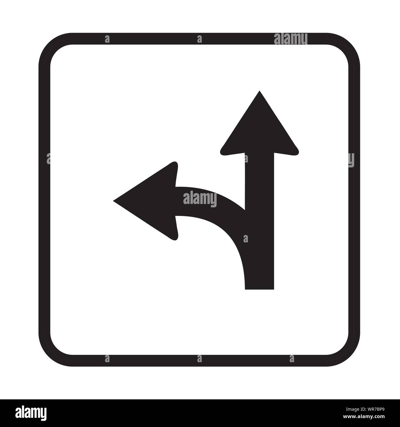 go straight turn left right Stock Vector Image & Art Alamy