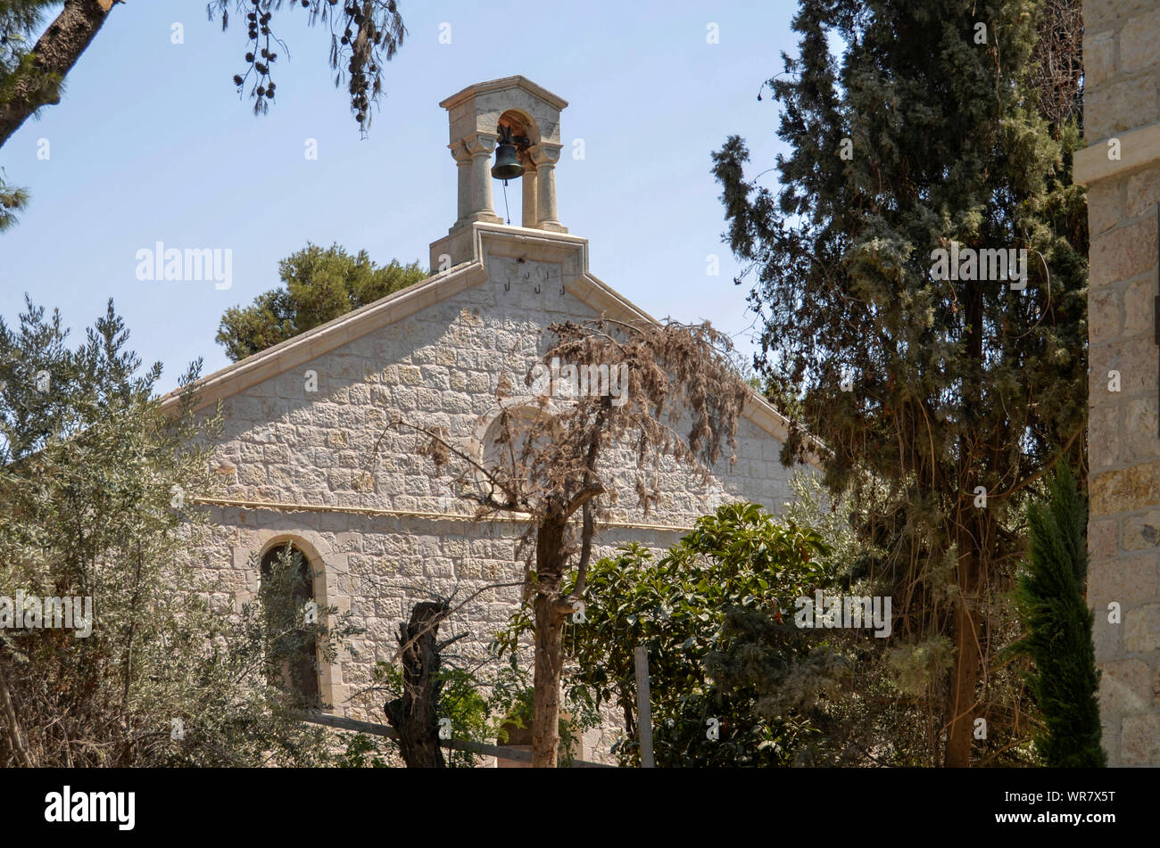 Armenian Church, Emek Refaim, (German Colony), Jerusalem, Israel Stock Photo
