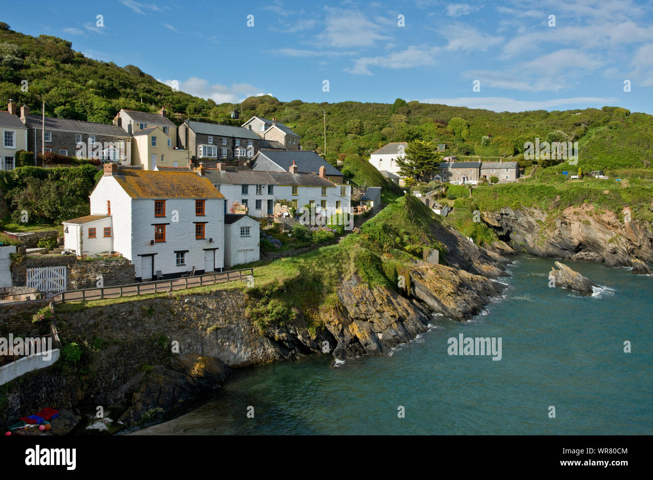 Portloe fishing village. South Cornwall, England, United Kingdom Stock Photo