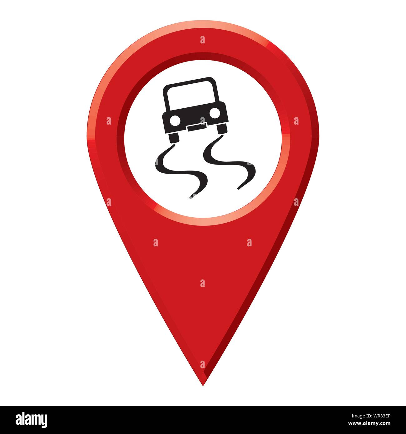 map pointer red Stock Vector Image & Art - Alamy