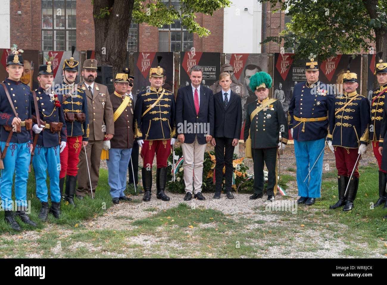 Budapest, Hungary - Aug 17, 2019: Georg von Habsburg  attendon the Remembrance ceremony of  Charles IV the last King of Hungary, Budapest, Hungary. Stock Photo